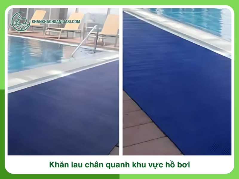 Khan lau chan quanh khu vuc ho boi