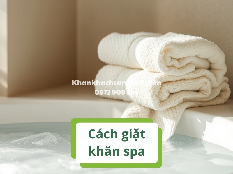 cach giat khan spa
