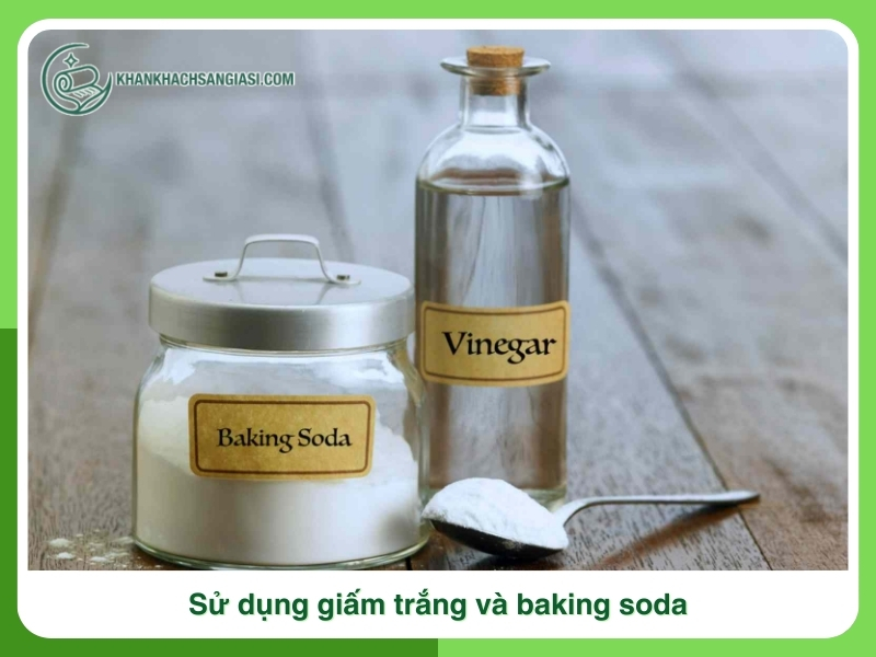 Su dung giam trang va baking soda