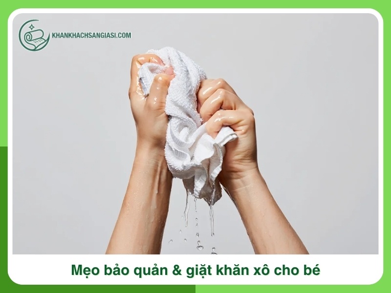Meo bao quan va giat khan xo cho be dung cach