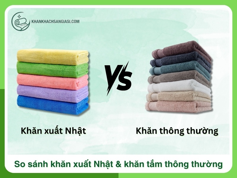 So sanh su khac biet cua khan xuat Nhat va khan tam thong thuong
