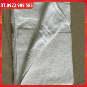 KHĂN TRẢI TRẮNG 90*172*840gr có Rết hai đầu